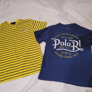 Ralph Lauren Polo tee bundle small yellow and blue